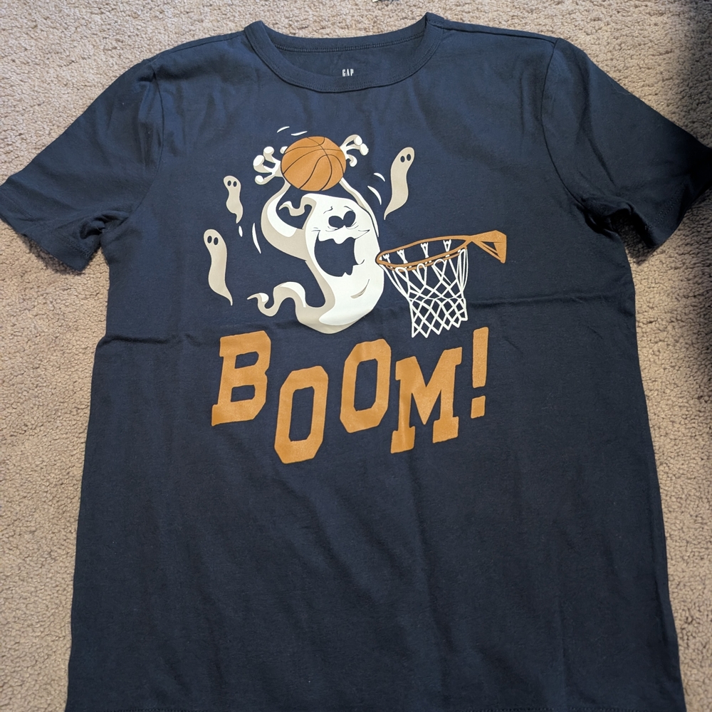 GAP Kids Navy Ghost Basketball Graphic Tee (YL)